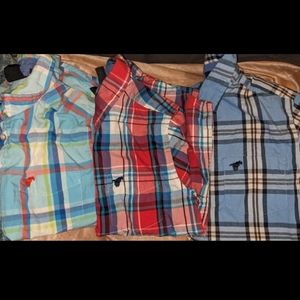 Wrangler co boys button up shirts size 8